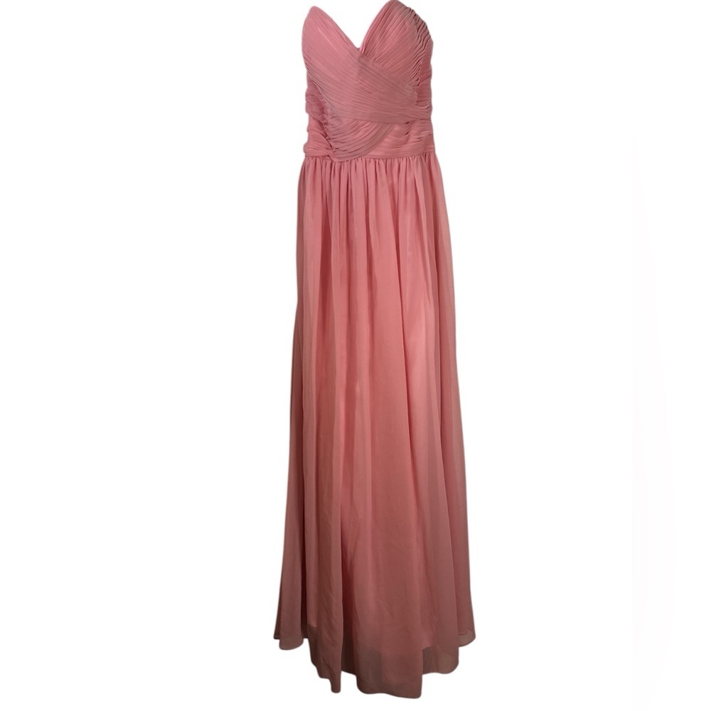 Formal Long Flowy Strapless Gown Large